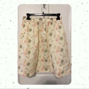 Floral Skirt with Pockets